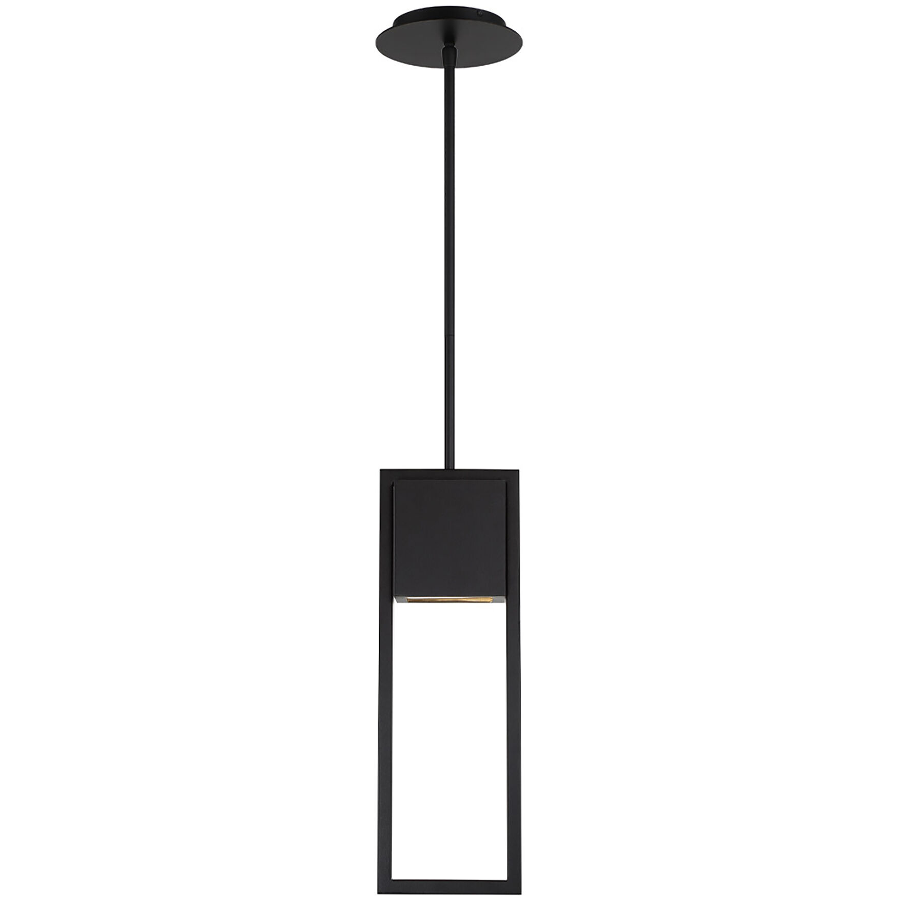 Archetype LED 4 inch Black Outdoor Pendant, dweLED