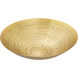 Maze 13 X 3.25 inch Bowl in Antique Brass