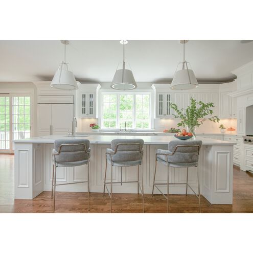 Fulton 3 Light 20 inch Polished Nickel Chandelier Ceiling Light