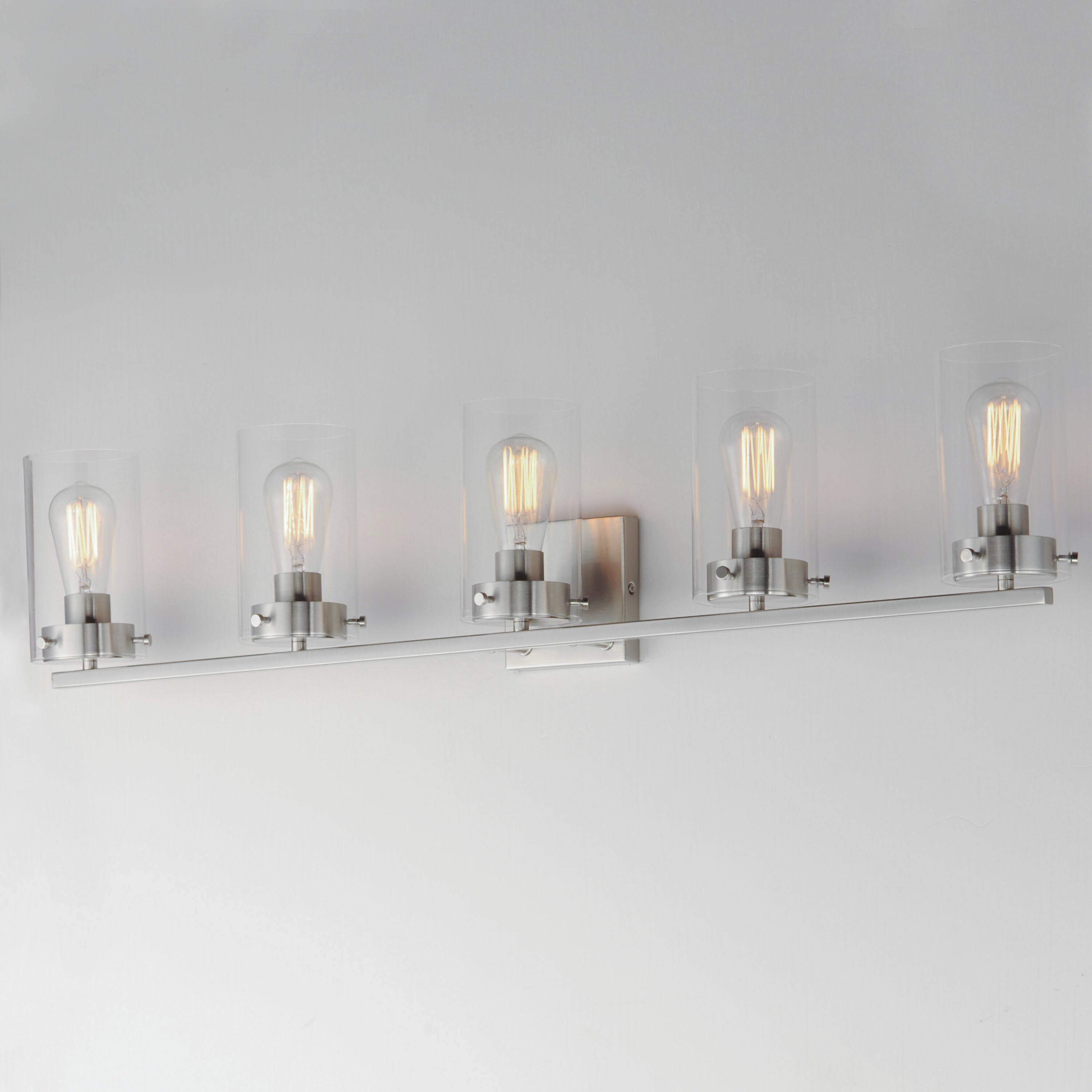 Pinn 5 Light 39 inch Satin Nickel Bath Vanity Wall Light