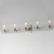 Pinn 5 Light 39 inch Satin Nickel Bath Vanity Wall Light