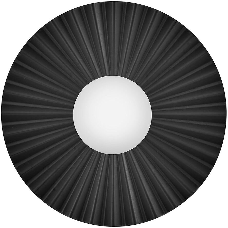 Stevie 1 Light 13.75 inch Black Flush Mount Ceiling Light, Medium