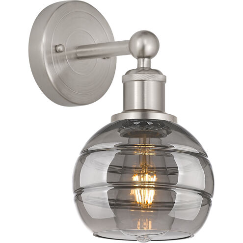 Edison Rochester 1 Light 5.88 inch Brushed Satin Nickel Sconce Wall Light