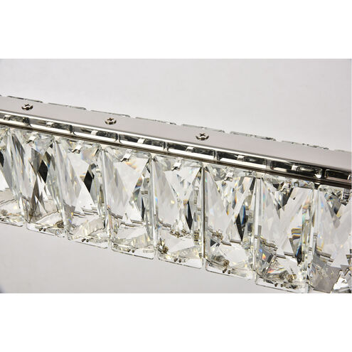 Monroe LED 39 inch Chrome Chandelier Ceiling Light