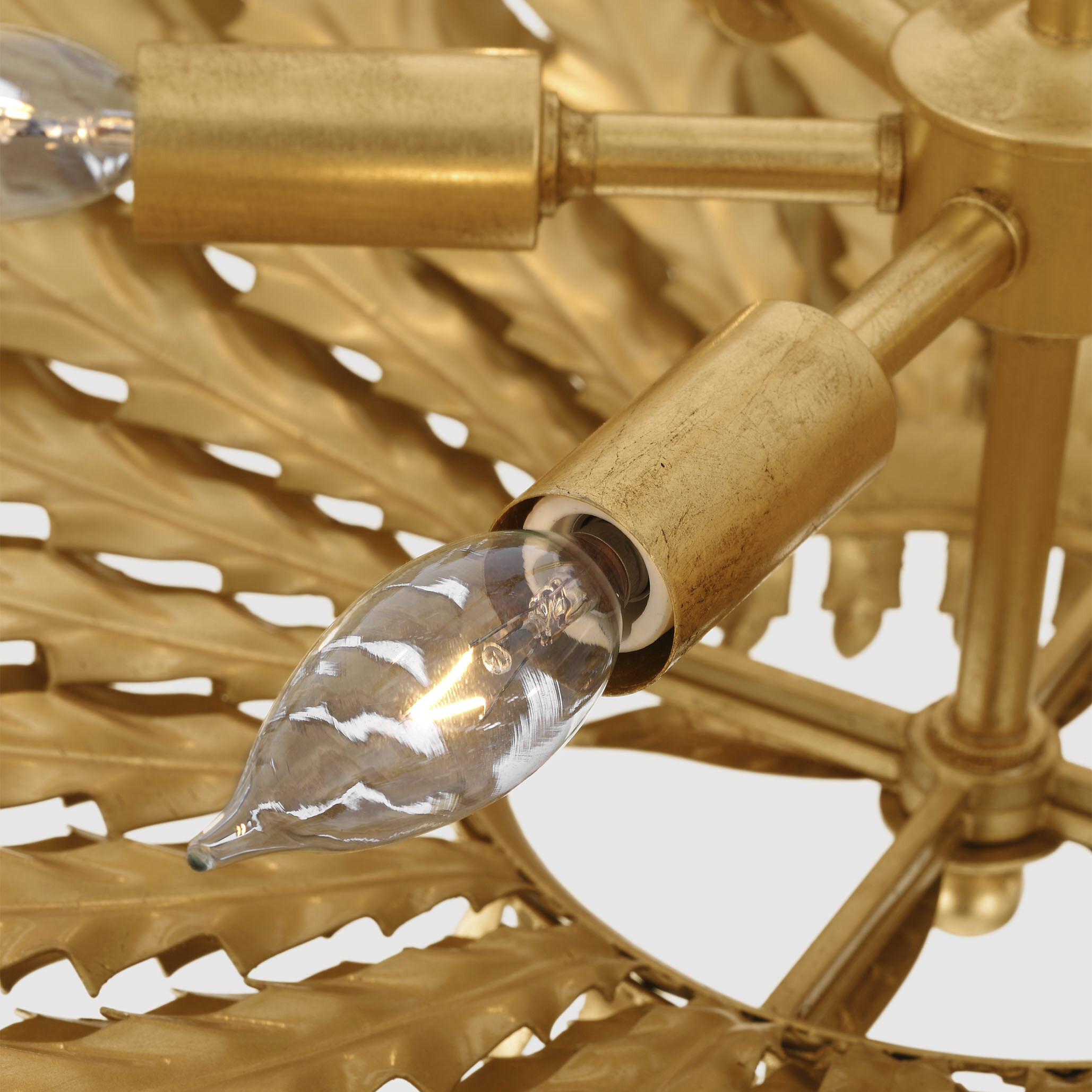 AERIN Hampton 6 Light 36 inch Gild Chandelier Ceiling Light, Large