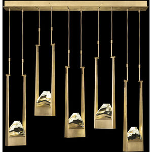 Strata 10 Light 50 inch Gold Pendant Ceiling Light