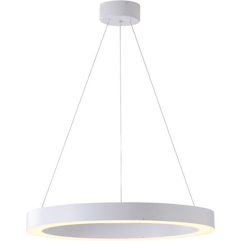 Canada LED 26 inch Matte White Chandelier Ceiling Light