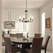 Homestead Vetivene 6 Light 29 inch Textured Black Chandelier Ceiling Light, Vetivene