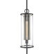 Hopkins 1 Light 30 inch Charcoal Black Outdoor Wall Sconce