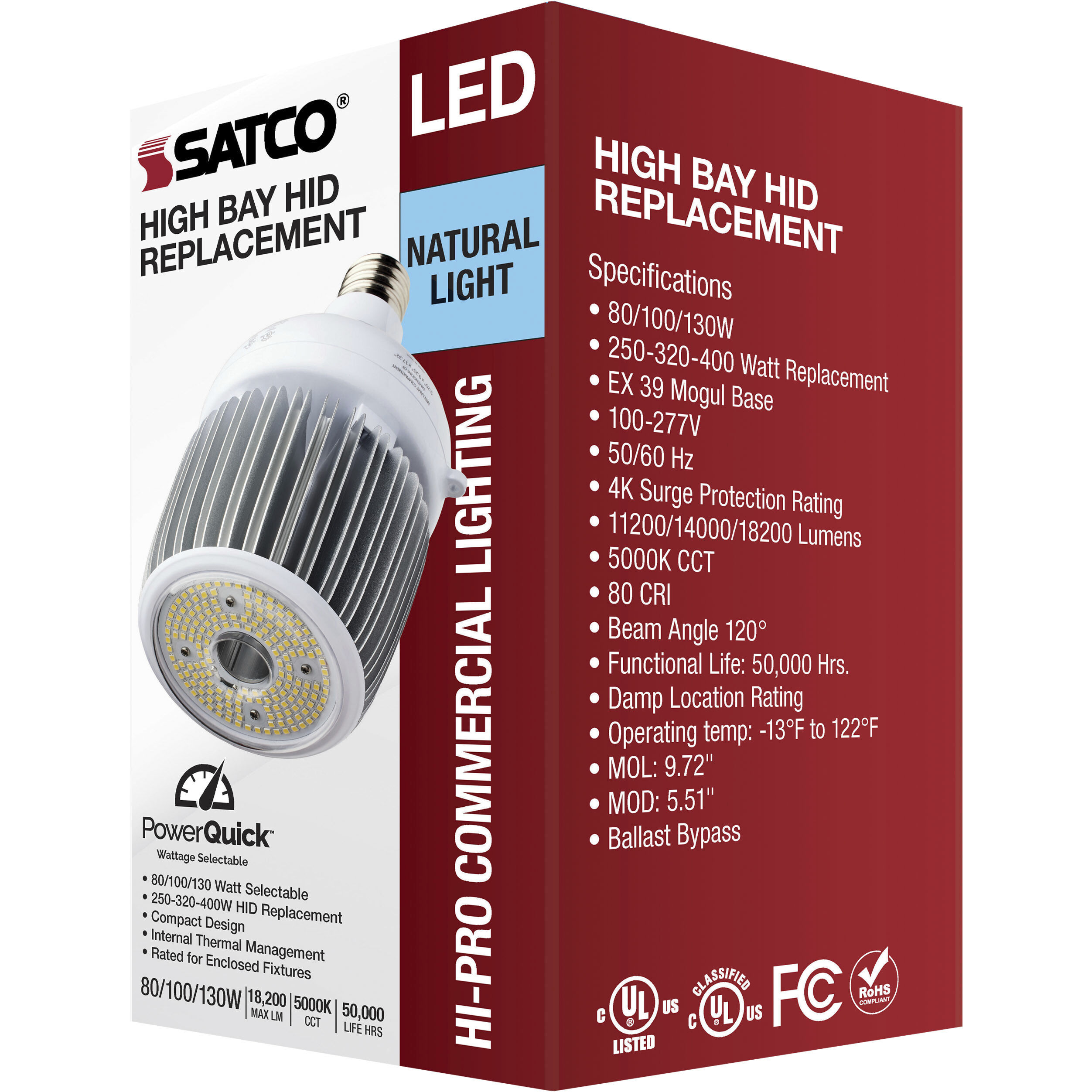 Hi-Pro LED LED Mogul Extended 5000K HID Replacements
