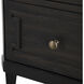 Glenwood Cerused Brown and Agros White Stone with Brushed Antique Brass Chest