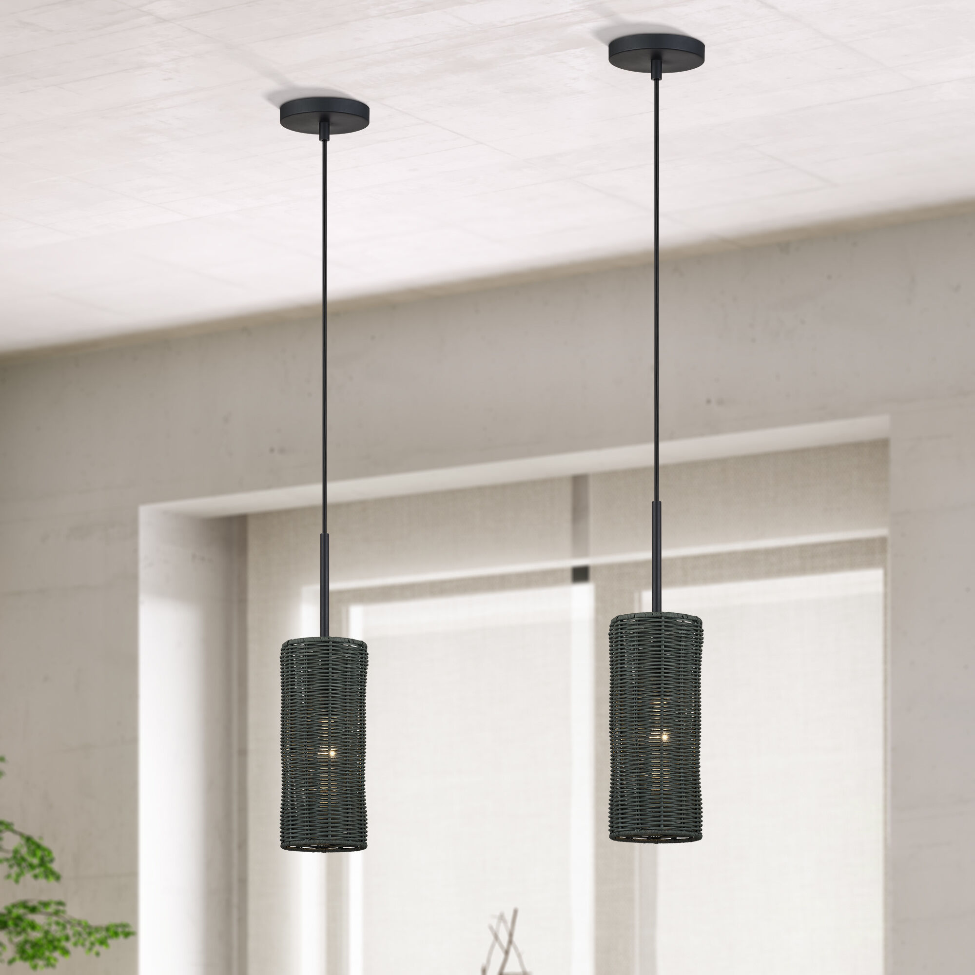 Weavington 1 Light 5.13 inch Black Mini Pendant Ceiling Light