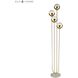 Haute Floreal 70 inch 60 watt Gold with White Floor Lamp Portable Light