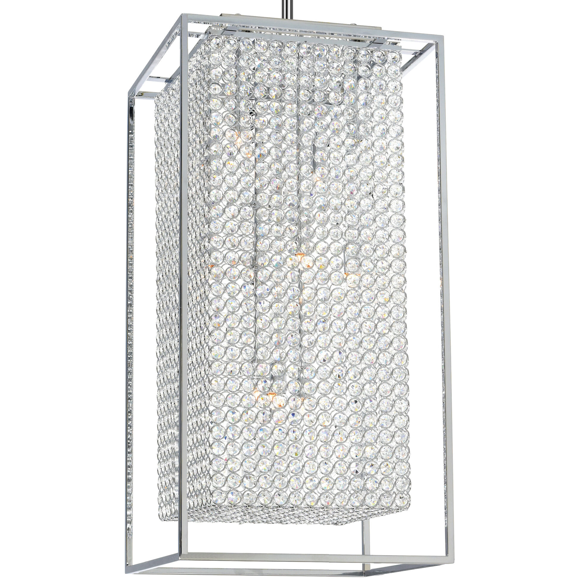 Cube 11 Light 14 inch Chrome Chandelier Ceiling Light