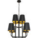 Alora Mood Plisse 8 Light 30.00 inch Chandelier