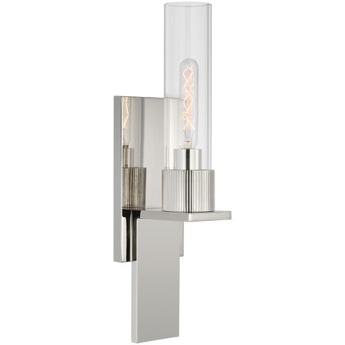 Ray Booth Beza LED 3.75 inch Polished Nickel Bath Sconce Wall Light, Small