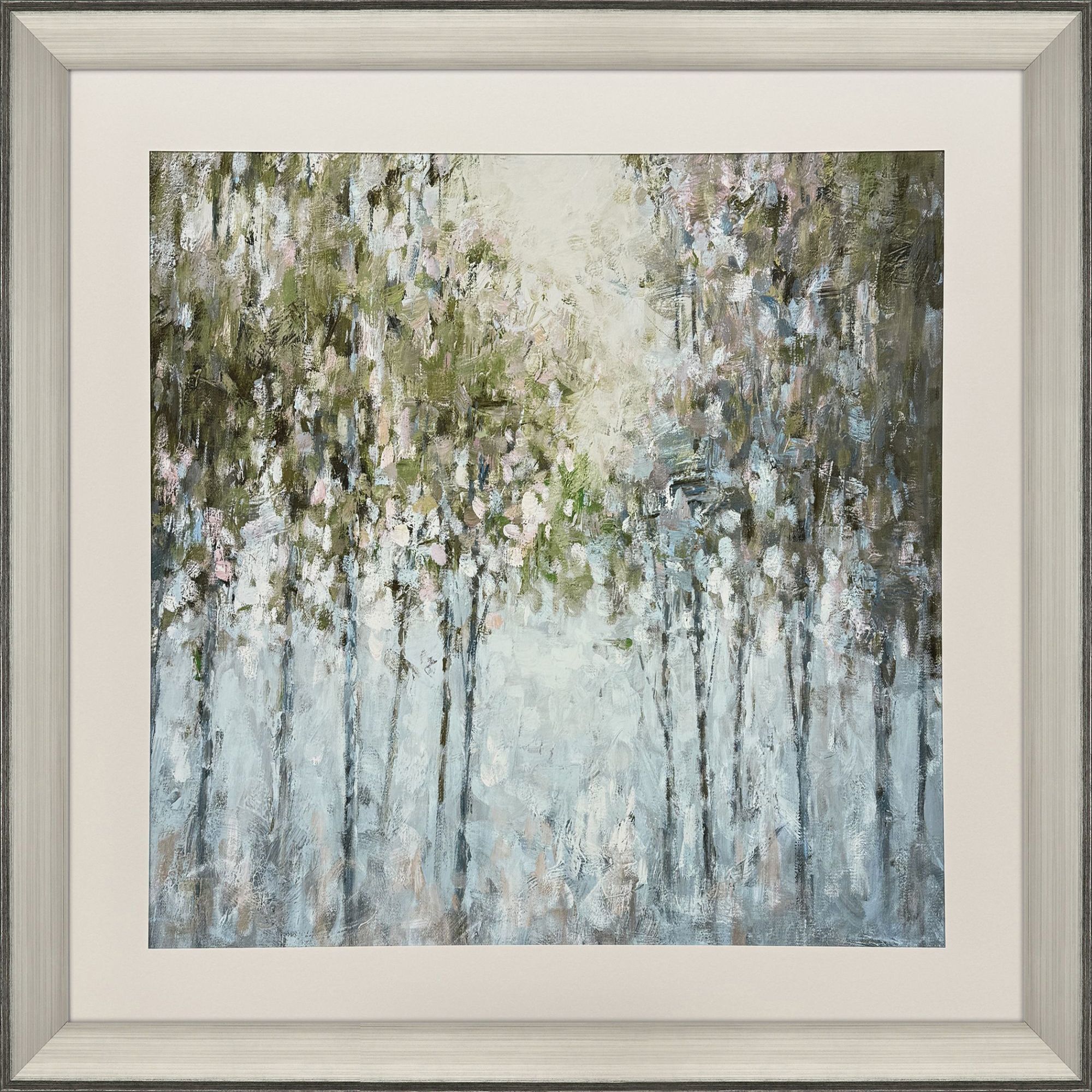 After the Rain Green and Blue and White Framed Art