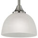 Bristol Lane 1 Light 7 inch Brushed Nickel Mini Pendant Ceiling Light