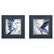 Whimsical Blue Blue and Gray and White and Multi Framed Art, Propac