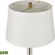 Roseden Court 62 inch 9 watt Clear with Aged Brass Floor Lamp Portable Light