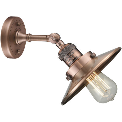 Franklin Restoration Railroad 1 Light 8 inch Antique Copper Sconce Wall Light, Franklin Restoration