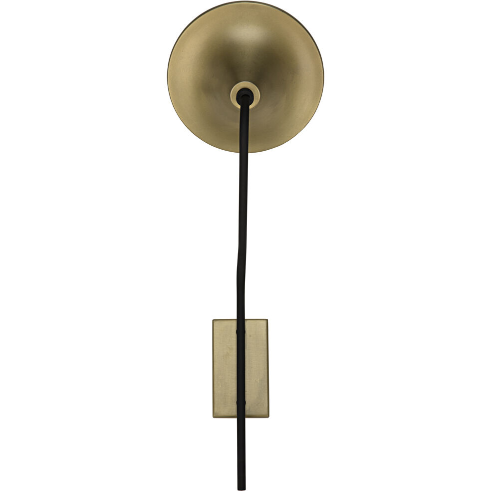 Messala 1 Light 9.5 inch Matte Black Sconce Wall Light