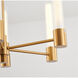 Canada 6 Light 26 inch Brass Chandelier Ceiling Light