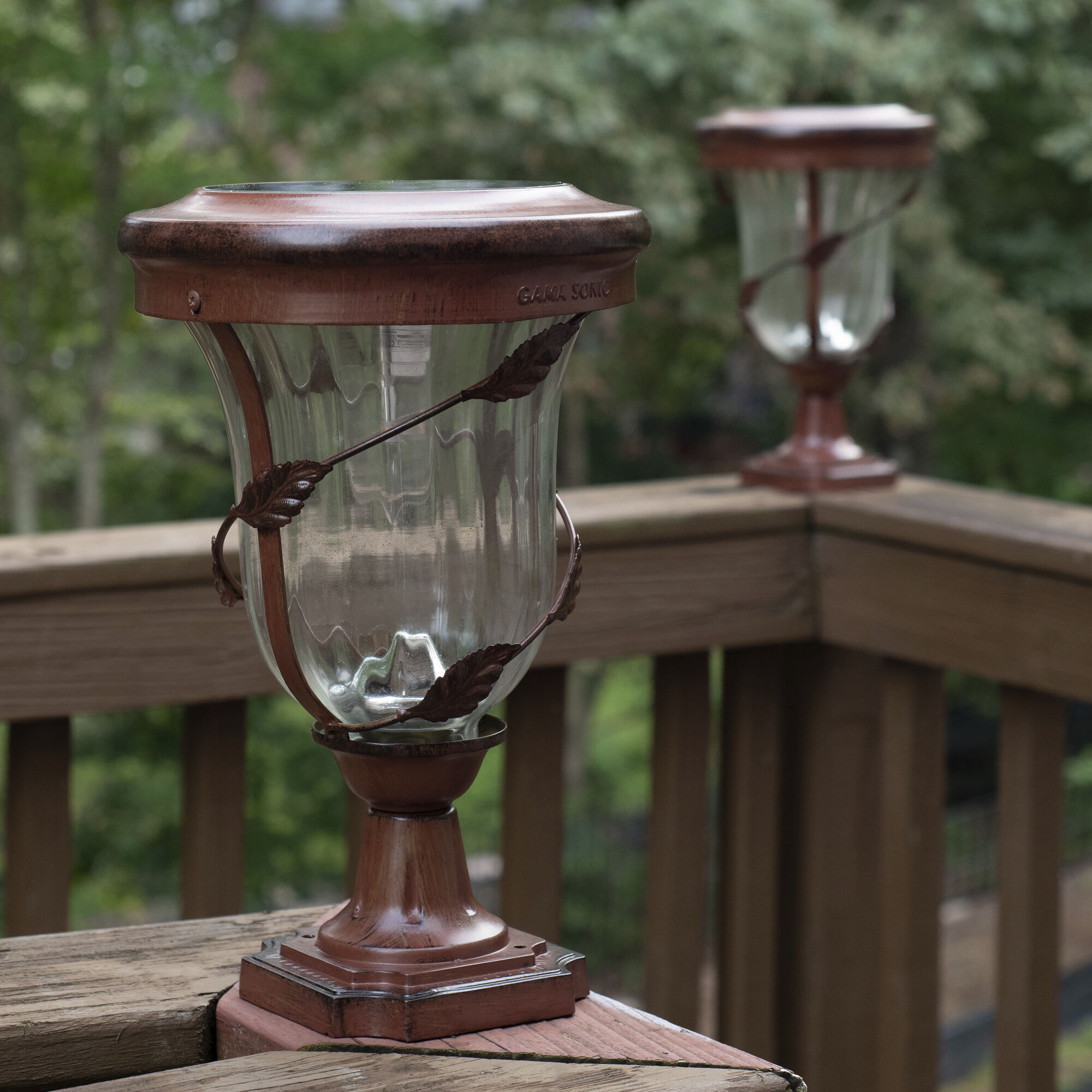 Flora LED 13 inch Antique Bronze Outdoor Post Light, Solar