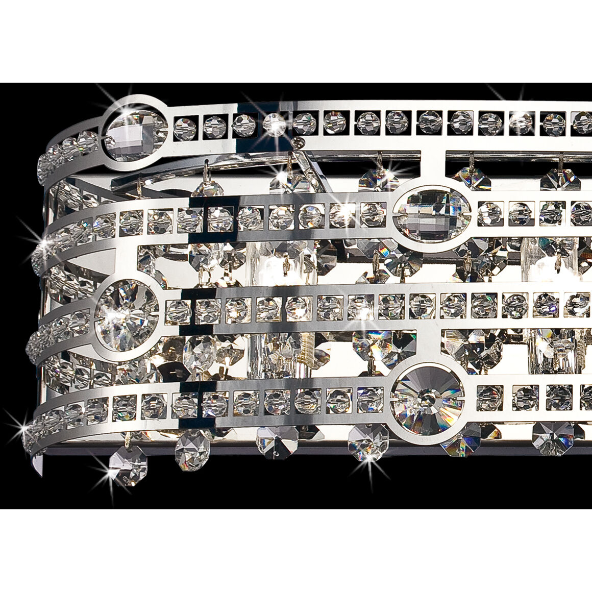 Mica 5 Light 28 inch Chrome Vanity Light Wall Light