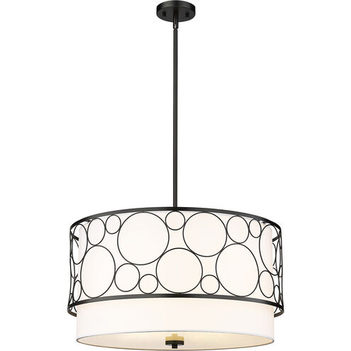 Kendall 4 Light 24 inch Matte Black Chandelier Ceiling Light