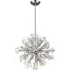 Starburst 15 Light 20 inch Polished Chrome Chandelier Ceiling Light