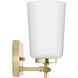 Adley 3 Light 23 inch Satin Brass Bath Vanity Light Wall Light