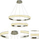 Fusion LED 32 inch Chrome Foyer Chandelier Ceiling Light