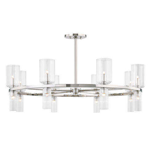 Tabitha 16 Light 34 inch Polished Nickel Chandelier Ceiling Light