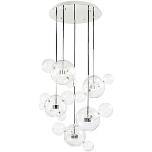 Sattelite 10 Light 44.13 inch Polished Nickel Multi-Pendant Ceiling Light