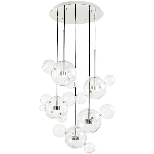 Sattelite 10 Light 44.13 inch Polished Nickel Multi-Pendant Ceiling Light