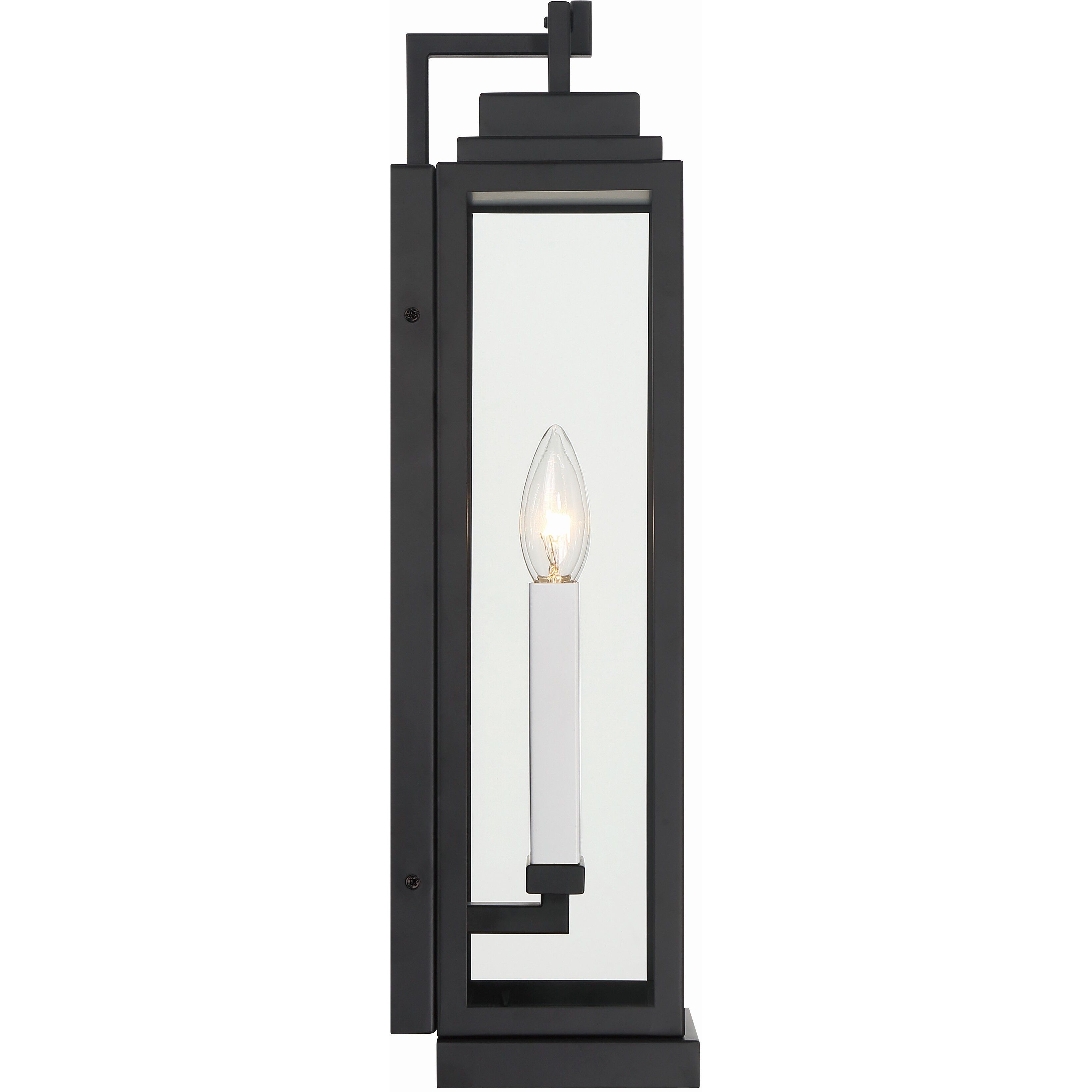 Aspen 2 Light 19 inch Matte Black Outdoor Sconce