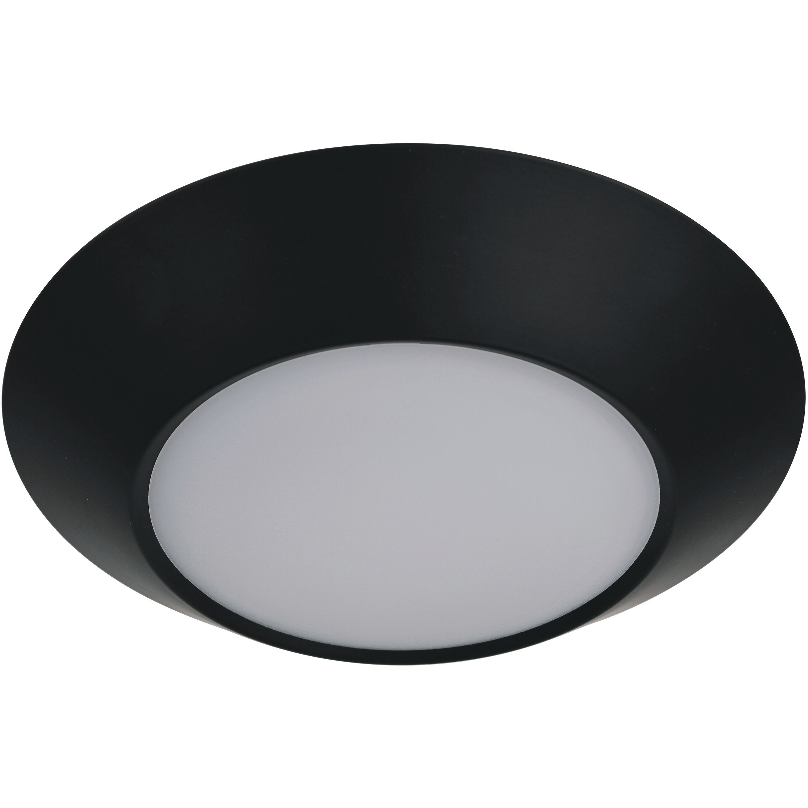Slim Line LED 7.5 inch Flat Black Flushmount Ceiling Light