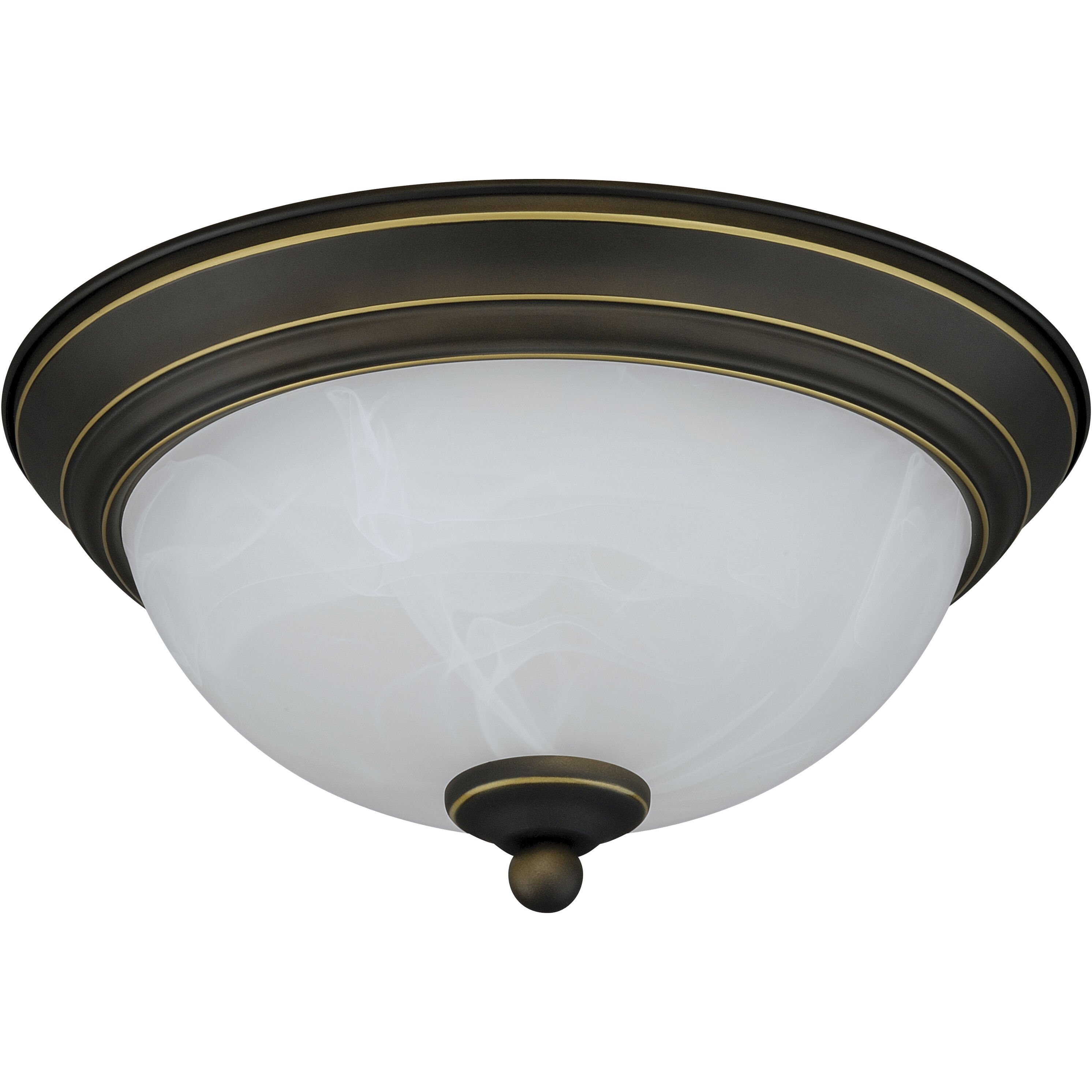 Stevens LED 11 inch Vintage Bronze Flush Mount Ceiling Light