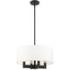 Cresthaven 4 Light 18 inch Black Chandelier Ceiling Light