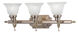 French Regency 3 Light 25 inch Antique Brass Bath Vanity Wall Light