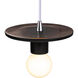 Radiance Collection 1 Light 8 inch Carbon Matte Black Pendant Ceiling Light