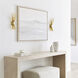 Kelly Wearstler Strada 2 Light 8 inch Gild Sconce Wall Light, Small