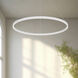 Cerchio LED 35.38 inch White Pendant Ceiling Light