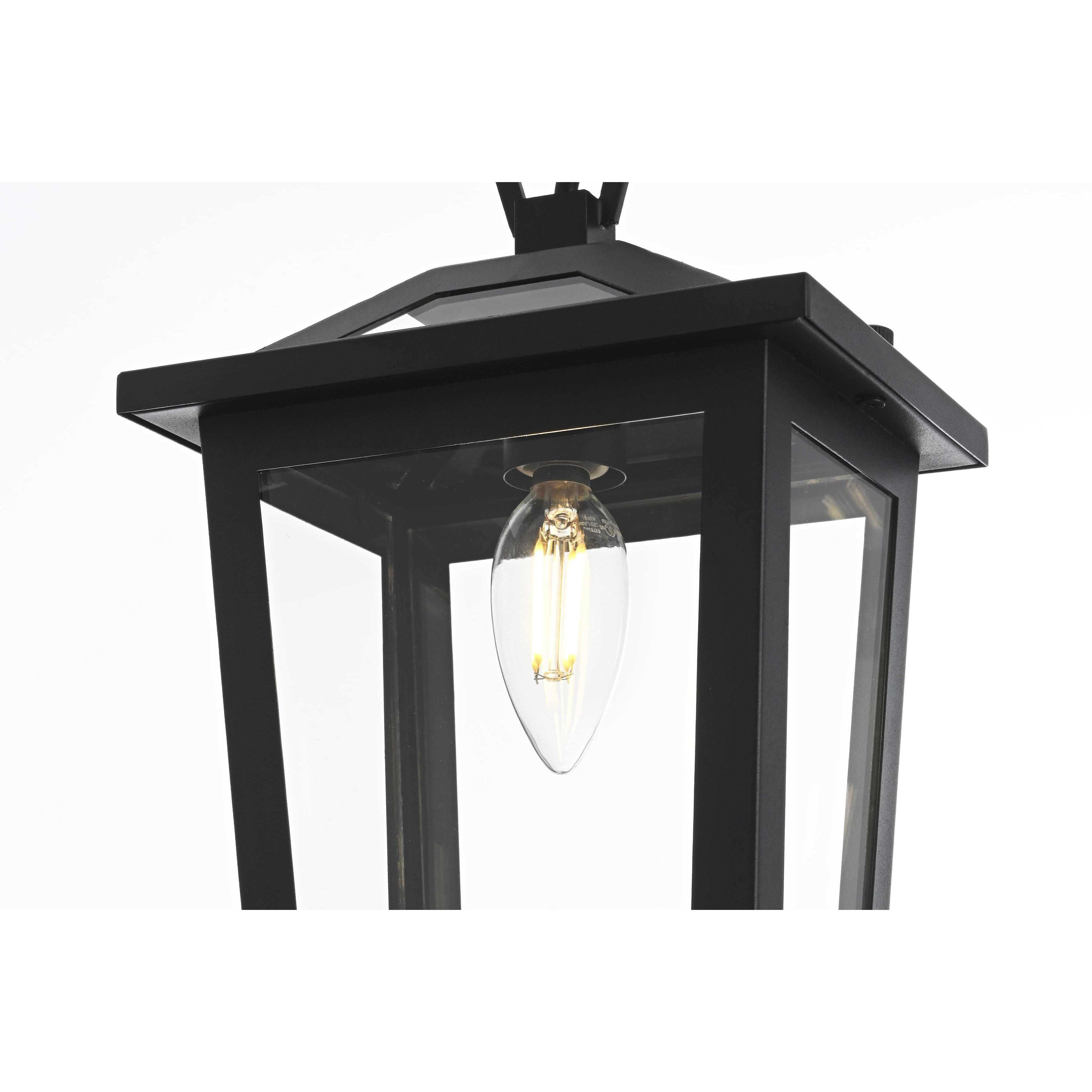 Berks 1 Light 5.5 inch Black Outdoor Pendant