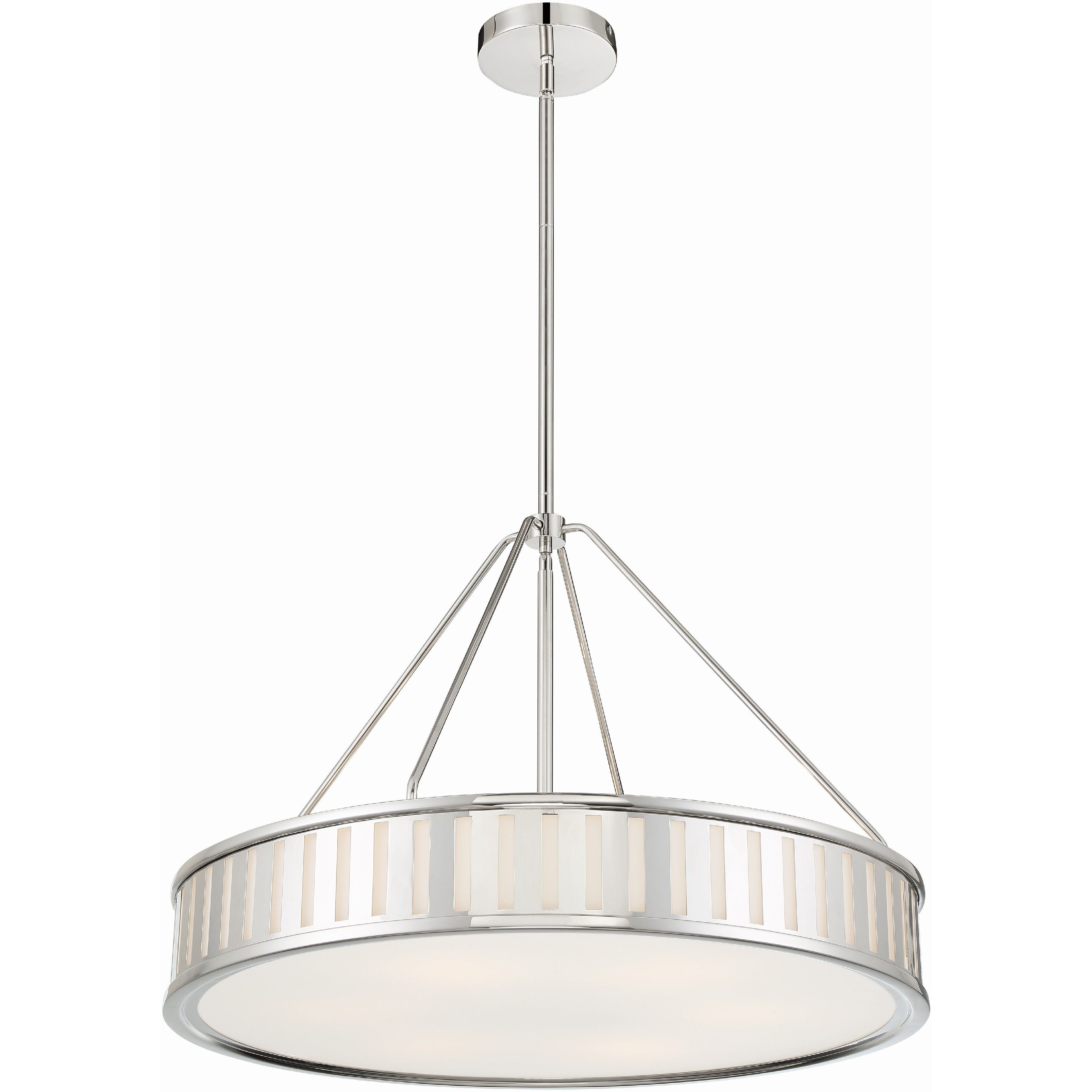 Kendal 6 Light 28 inch Polished Nickel Chandelier Ceiling Light