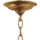 Gentry 4 Light 12 inch Heirloom Brass Indoor Foyer Light Ceiling Light