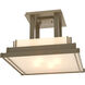 Steppe 4 Light 17.1 inch Soft Gold Semi-Flush Ceiling Light in White Art, Large