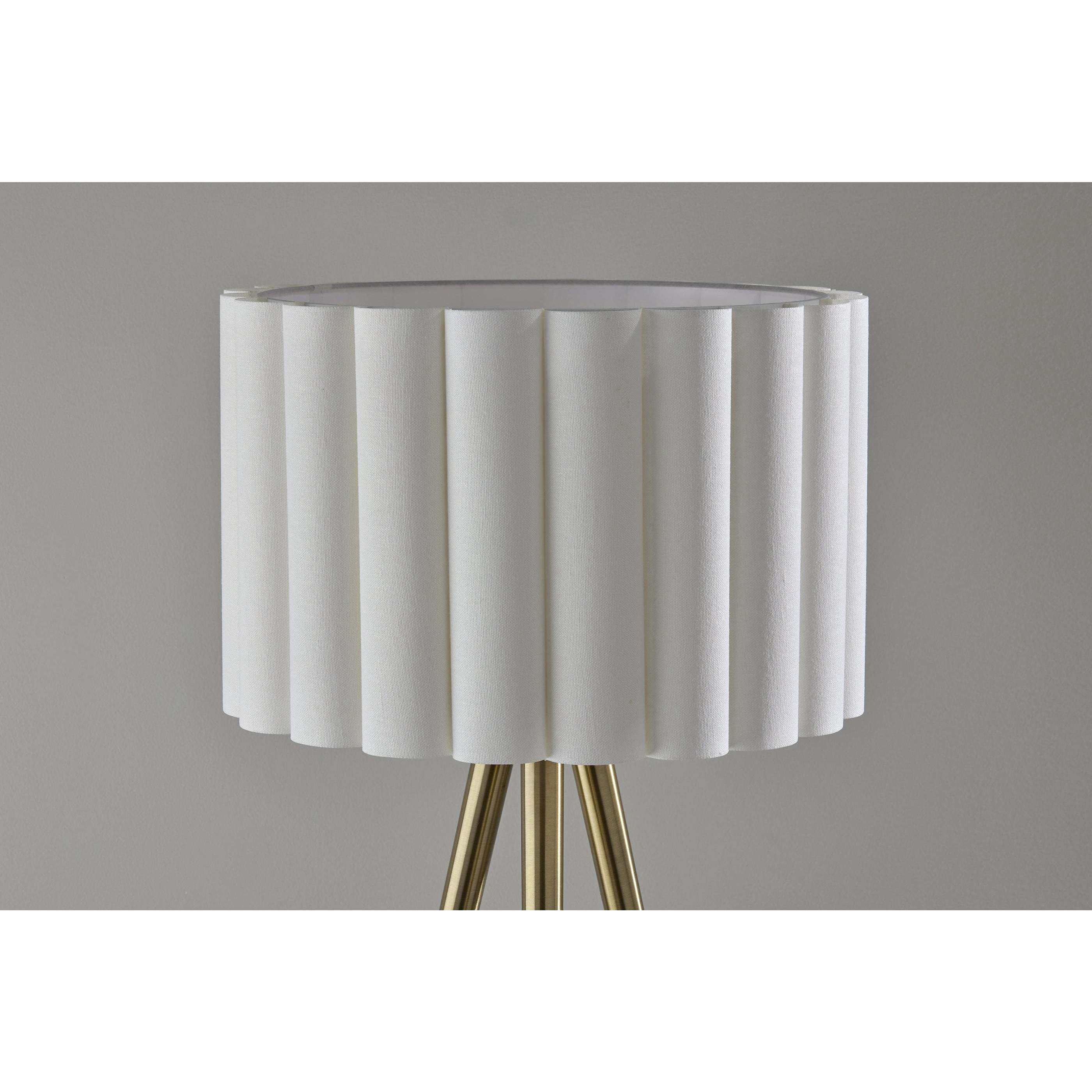 Caldwell 61 inch 100.00 watt Antique Brass Floor Lamp Portable Light