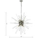 Ice Geist 8 Light 33 inch Polished Nickel with Clear Chandelier Ceiling Light
